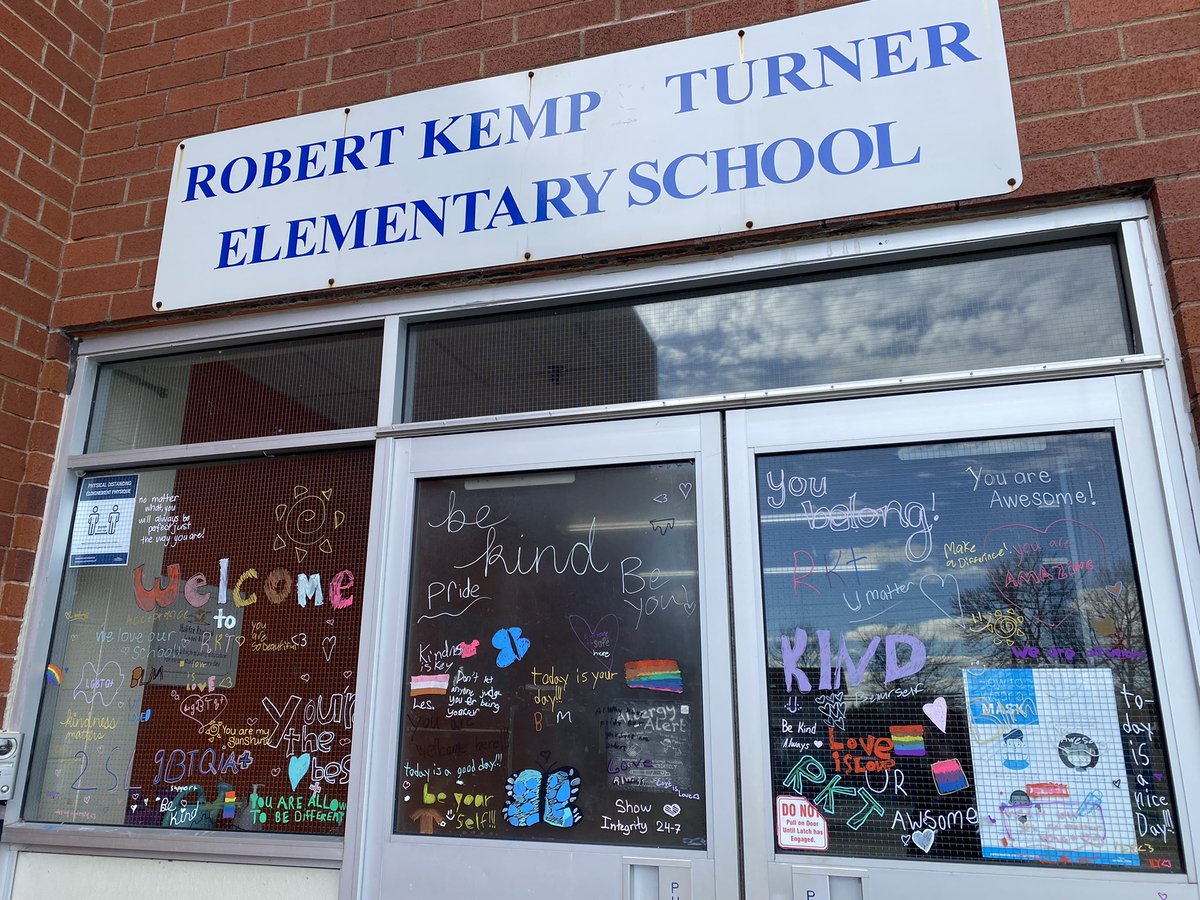 🏳️‍⚧️ For Trans Awareness Week, our amazing <a href="/RkTelementary/">RKT_elementary</a> GSA Allies wanted to make sure that everyone knows that they will be welcomed at our safe school, with love, respect, dignity and kindness- just the way they are! 🏳️‍⚧️ @HRCESafeSchools @HRCESchoolsPlus @HRCEHealthPromo