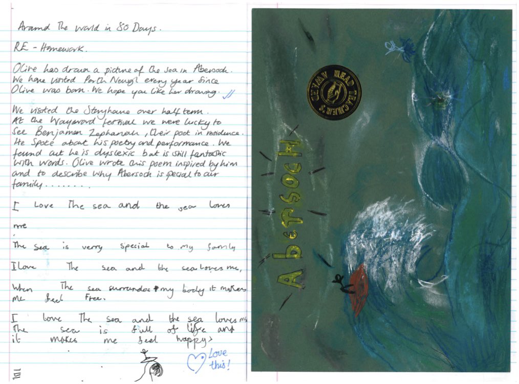 One of our pupils, Olive, came to see the poet in residence during half term. She was so inspired by hearing Prof Zeph speak, she wrote her own poem. Thank you for inspiring the next generation of poets! <a href="/BZephaniah/">Professor Benjamin Zephaniah</a> <a href="/StoryhouseLive/">Storyhouse</a>