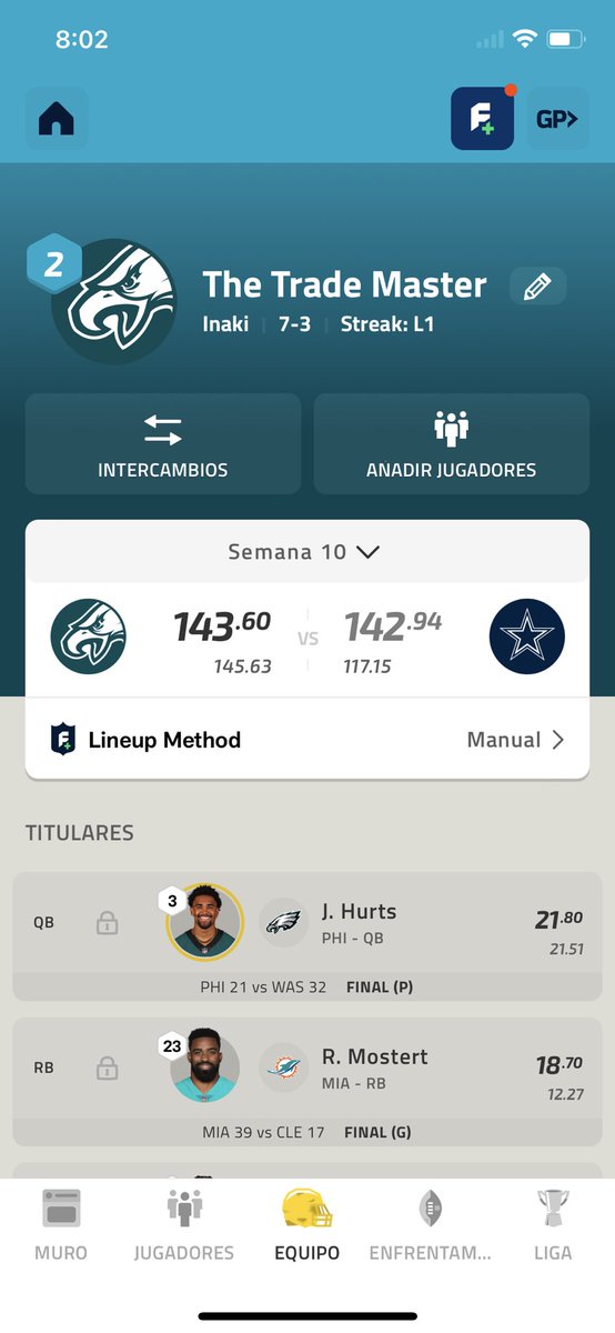 inakirhd's tweet photo. @NFLFantasy I won my matchup but I was charged a loss. Wtf is going on? Can someone help? https://t.co/ThRqr4MzPz