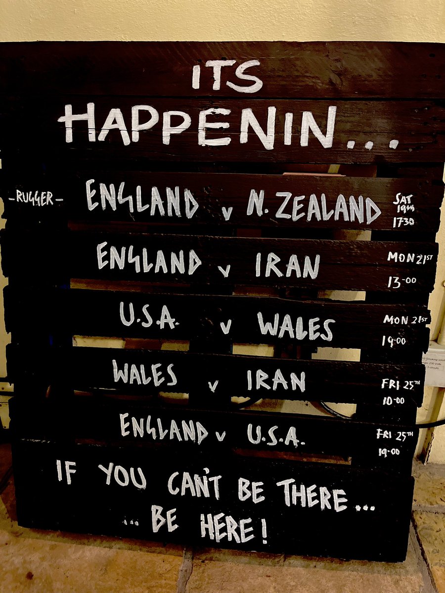 It’s happenin’… the football festival is nearly here!
Just a few games next week to get you excited for this great tournament! 
And don’t forget the almighty Rugby match too on Saturday: 
England v N. Zealand 5pm 

#greenekingpubs #lansdowncheltenham 
#festivefootball #rugby