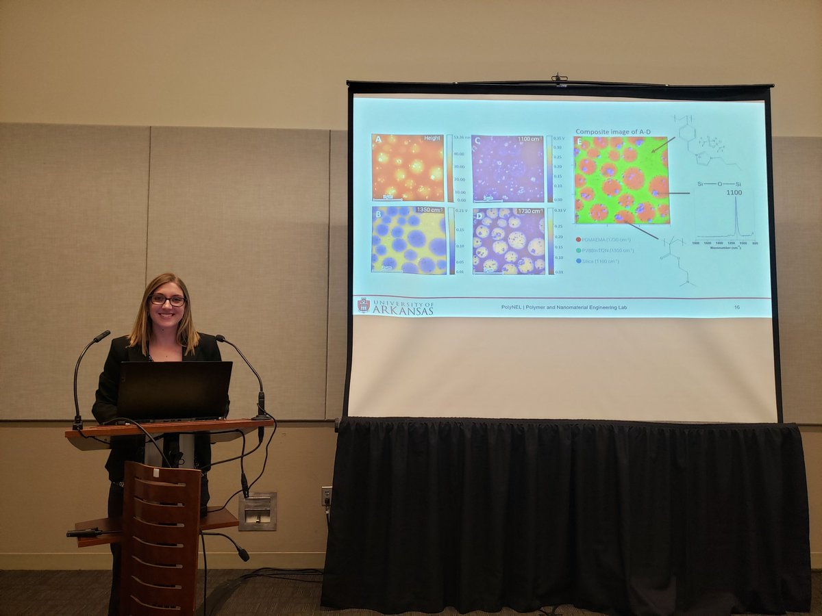 keishabwalters's tweet photo. PhD Candidate, @KaylaAFoley1, gave two great presentations at #AIChE2022 on her poly(ionic liquid) research. Kudos to Kayla for providing #Leadership to our @Walters_PolyNEL research group. https://t.co/FEepzkZQJx