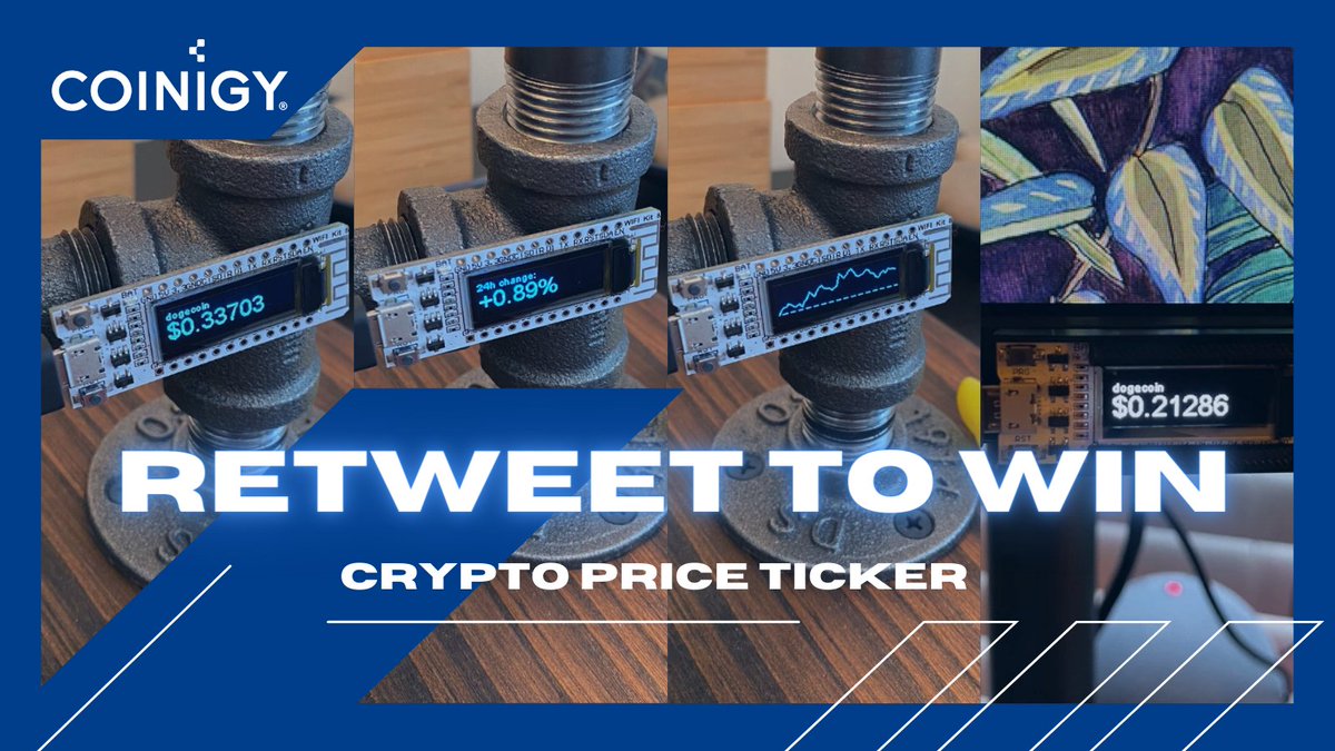 Coinigy's tweet photo. We are so excited about our Black Friday sales next week that we are giving away this crypto price ticker to a lucky follower.

To enter: Retweet and reply with what price you think #Bitcoin will be at 4 PM EST Friday, November 18th. Whoever is closest wins! https://t.co/ZQWgTAG45V