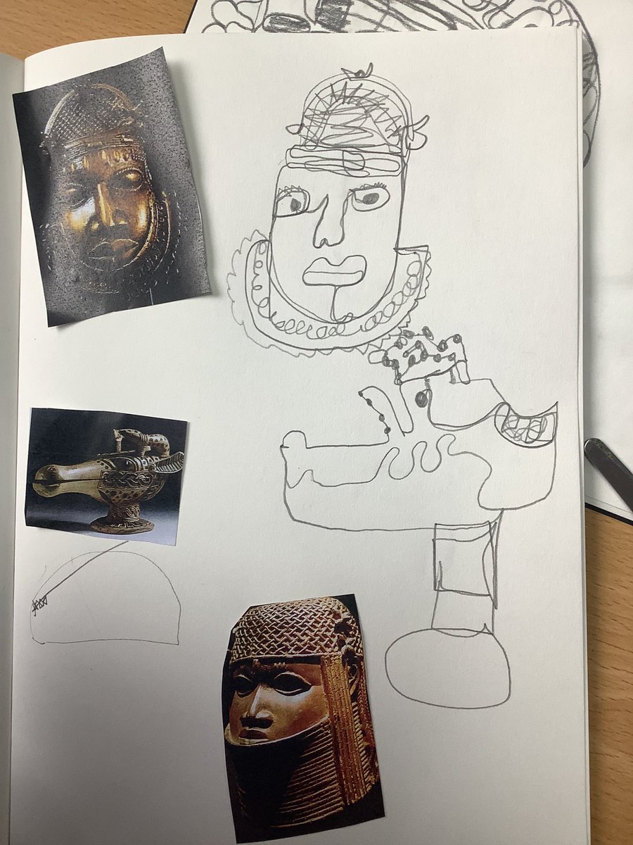 MissPerryREMAT (@missperryremat) on Twitter photo Here’s some brilliant continuous line drawing from <a href="/stsilasyear5/">St Silas Year 5</a> today of sculptures from the Benin Kingdom #stsilasart Here’s some brilliant continuous line drawing from <a href="/stsilasyear5/">St Silas Year 5</a> today of sculptures from the Benin Kingdom #stsilasart