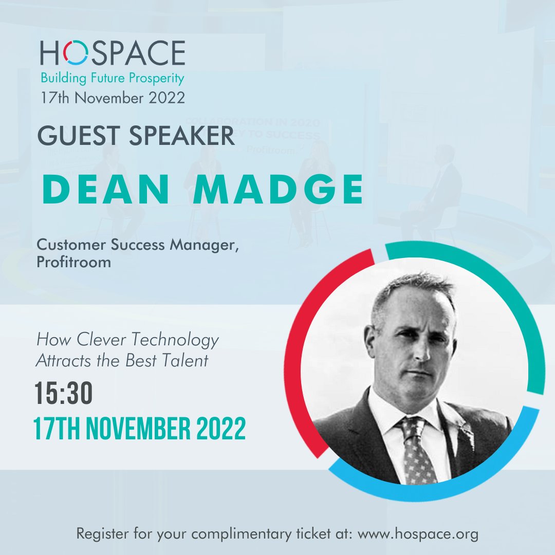 HOSPACE 2022 is officially this month!

Will you be attending Dean's talk about 'How Clever Technology Helps To Attract The Best Talent'? 

He will be discussing the idea that candidates select employers with the best tech, and how this can affect you.

#HOSPACE #HOSPA #Tech