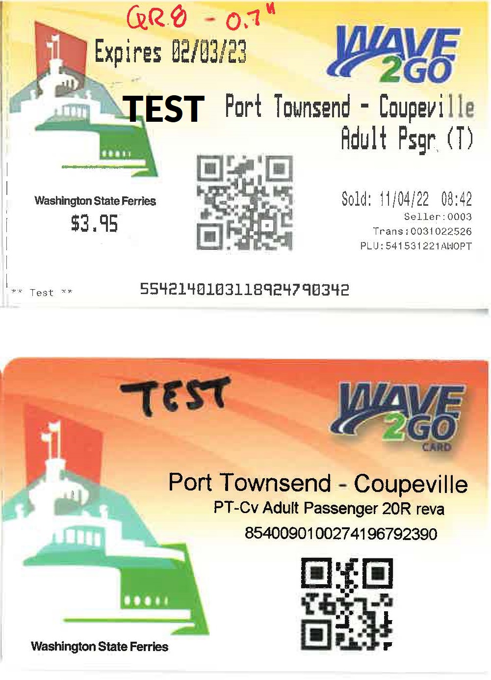 Washington State Ferries on Twitter "All our forms of tickets issued