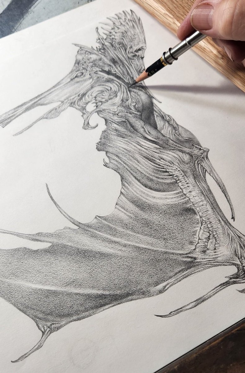 Tombow Mono 100 4b on Strathmore sketch 50lb/74g/m sketch paper, 11x14".

Just keep swimming