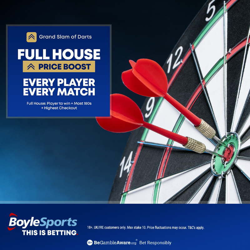 BoyleSports в Twitter: „✓ Win ✓ Most 180s ✓ Highest checkout We're player, in EVERY match to do just that. Find of our darts markets 👇 #GSOD“ / Twitter