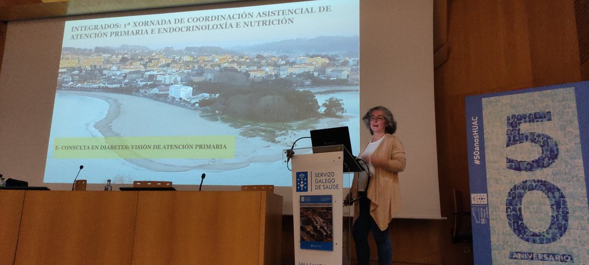 EndocrinoCHUAC's tweet image. Revisamos la utilidad de la teleconsulta en diabetes. El punto de vista de Atención Primaria nos lo da la Dra. Rosario Quintana #Integrados @SoGENM @SanidadeACoruna