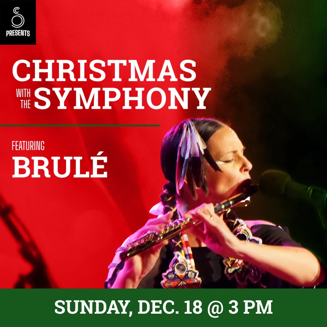 Back by popular demand, the award-winning Native American music group Brulé returns to the Orpheum stage and joins the Sioux City Symphony Orchestra in this year’s thrilling Christmas with the Symphony special feature!
SUNDAY, December 18,
Orpheum Theatre 3:00pm