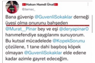 Nihal_K34's tweet photo. Güvenli Sokaklar gibi masum bir ifade ardında 'Silahlanın, hayvanları ve onlara bakan gönüllüleri VURUN!, insan kanı dökülecek' diyen kana susamış güruhu temsil eden şahıs bu akşam @HaberturkTV @fatihaltayli çıkıp SALDIRI ve VAHŞET çağrıları mı yapacak?
Kınıyoruz!
@Haberturk https://t.co/e8eDbb2shg