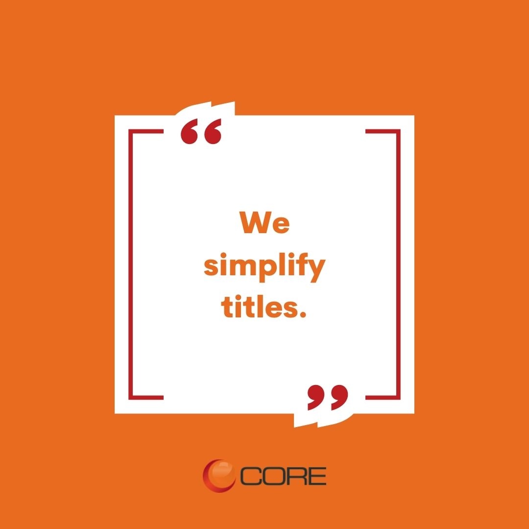 CoreTitle's tweet image. 🏘️ Property titles don&apos;t need to be complicated. Core experts make closing transactions simple and streamlined. We simplify for you.