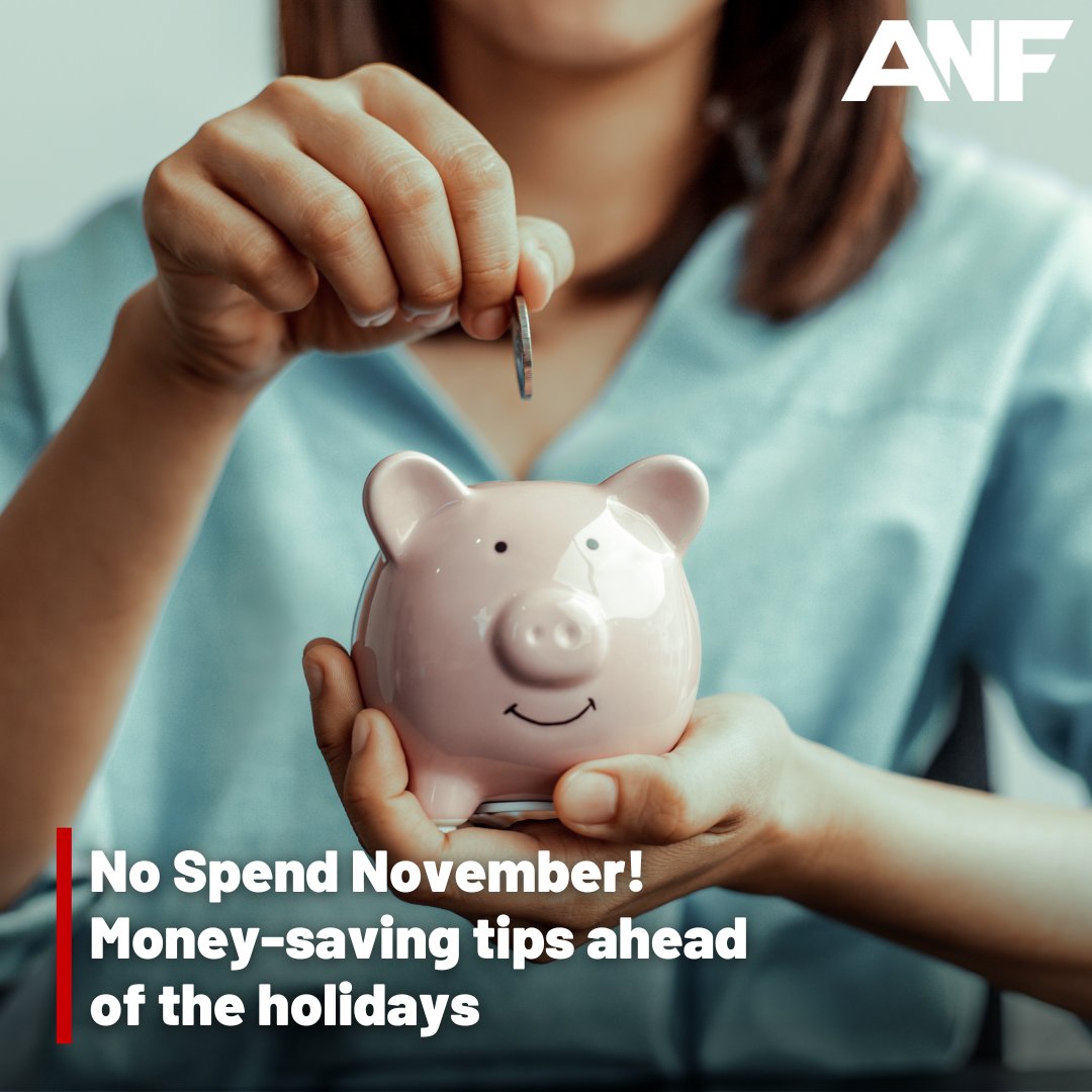 ATLNewsFirst's tweet photo. Could you do it? #NoSpendNovember is challenging people to go a month without spending ANY MONEY on nonessentials.
Here are some money-saving tips to use this #NoSpendNovember: https://t.co/GMMipO6GuI https://t.co/9MEs8Oxydc