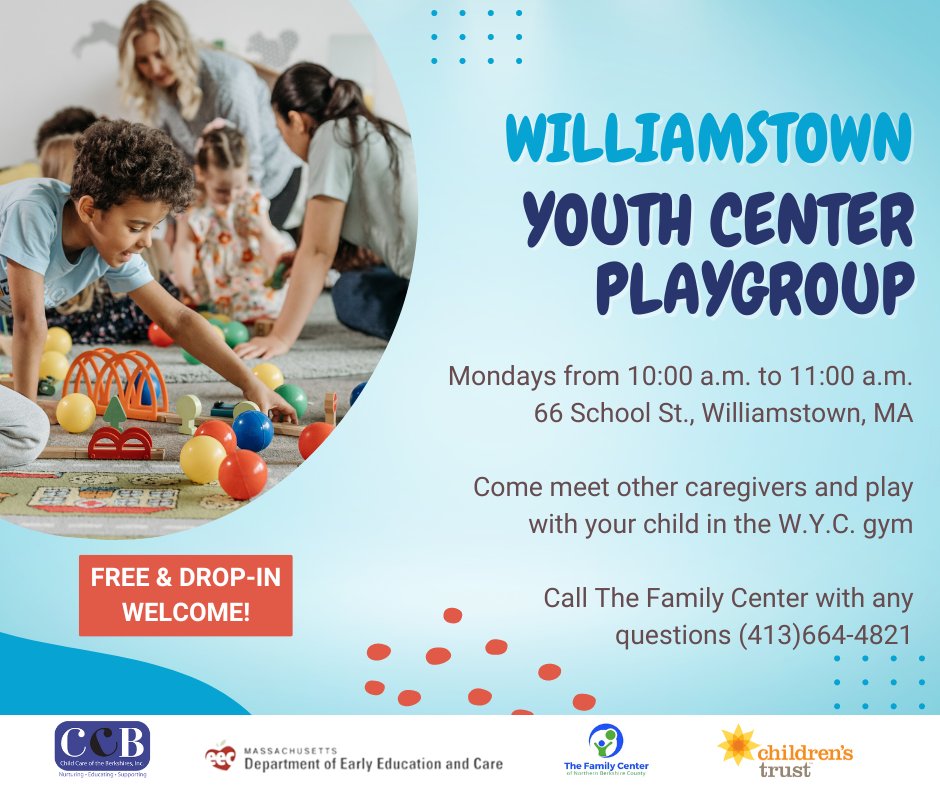 Upcoming programing from the Family Center.