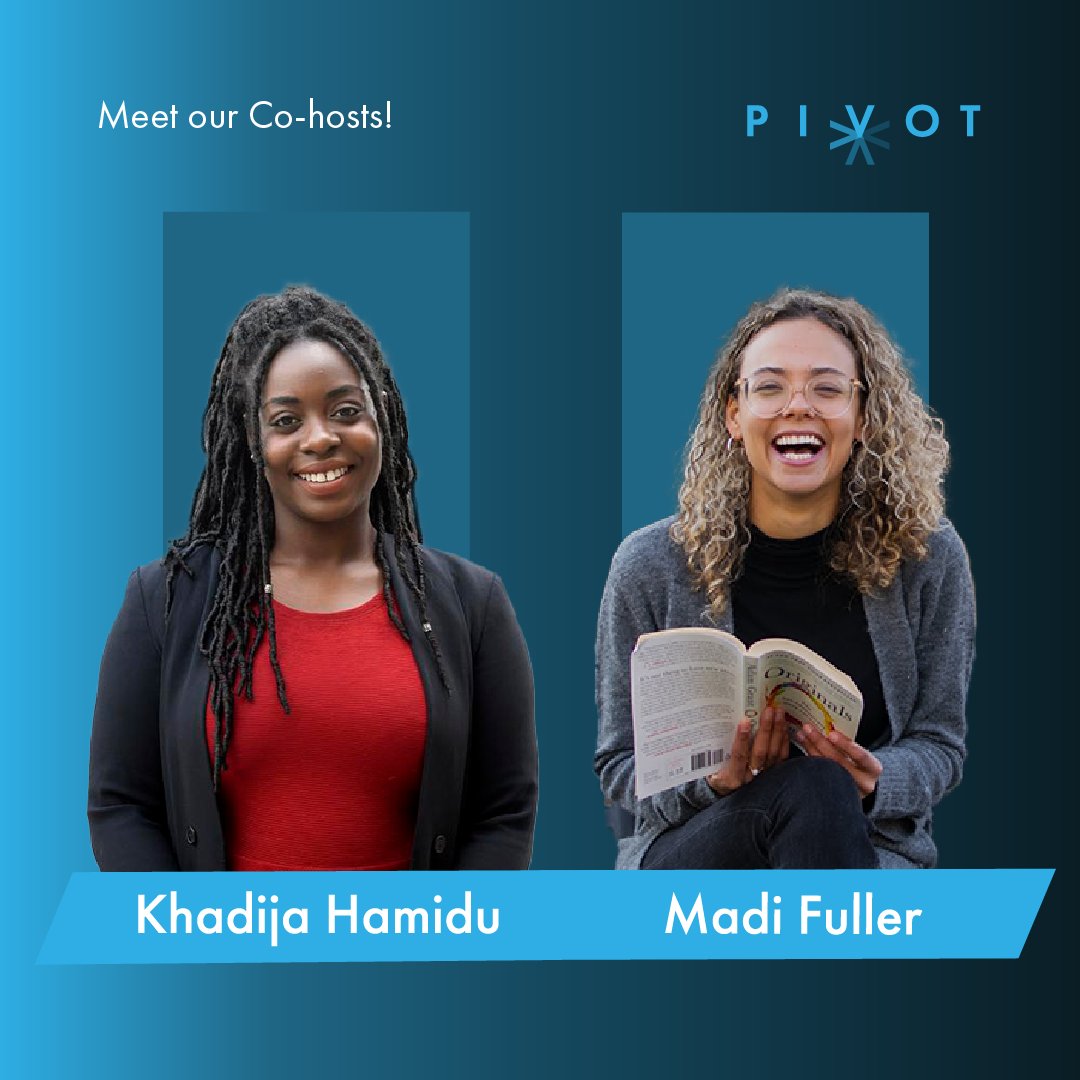 PivotTechArt's tweet image. We are only a few days away from the inaugural #PivotTechConference. Our conference will be co-hosted by changemakers Khadija Hamidu and Madi Fuller. They will guide our attendees throughout each segment during the day.