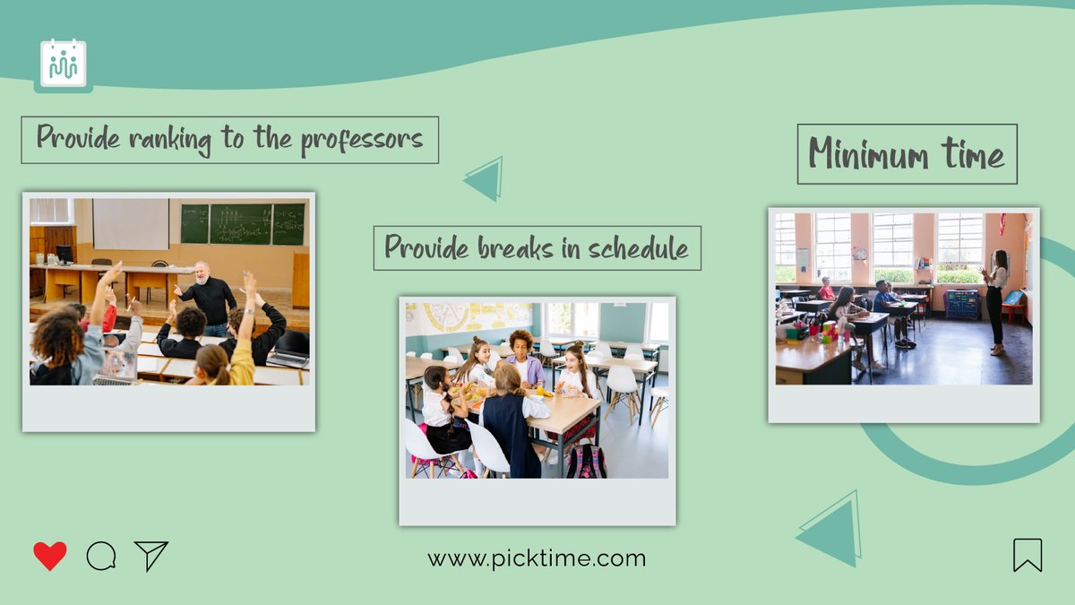 picktimeIn's tweet image. Here are some tips for creating the class schedule
 #classmanagement #classmanagementsoftware #sclassmanagement #classschedules #classschedulesal 
#tutoringmanagementsoftware #tutoringschedulingsoftware #tutoringmanagement #classroommanagement #lessonmanagement #classmanagement