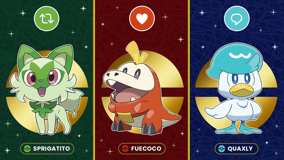 And that's a wrap for ChooseDay, Trainers! Hopefully we helped you decide which partner Pokémon you'll pick in #PokemonScarletViolet.😁 Now it's time to share with your fellow Trainers who you'll be choosing! Retweet for Sprigatito🍃 Like for Fuecoco 🔥 Comment for Quaxly 🌊