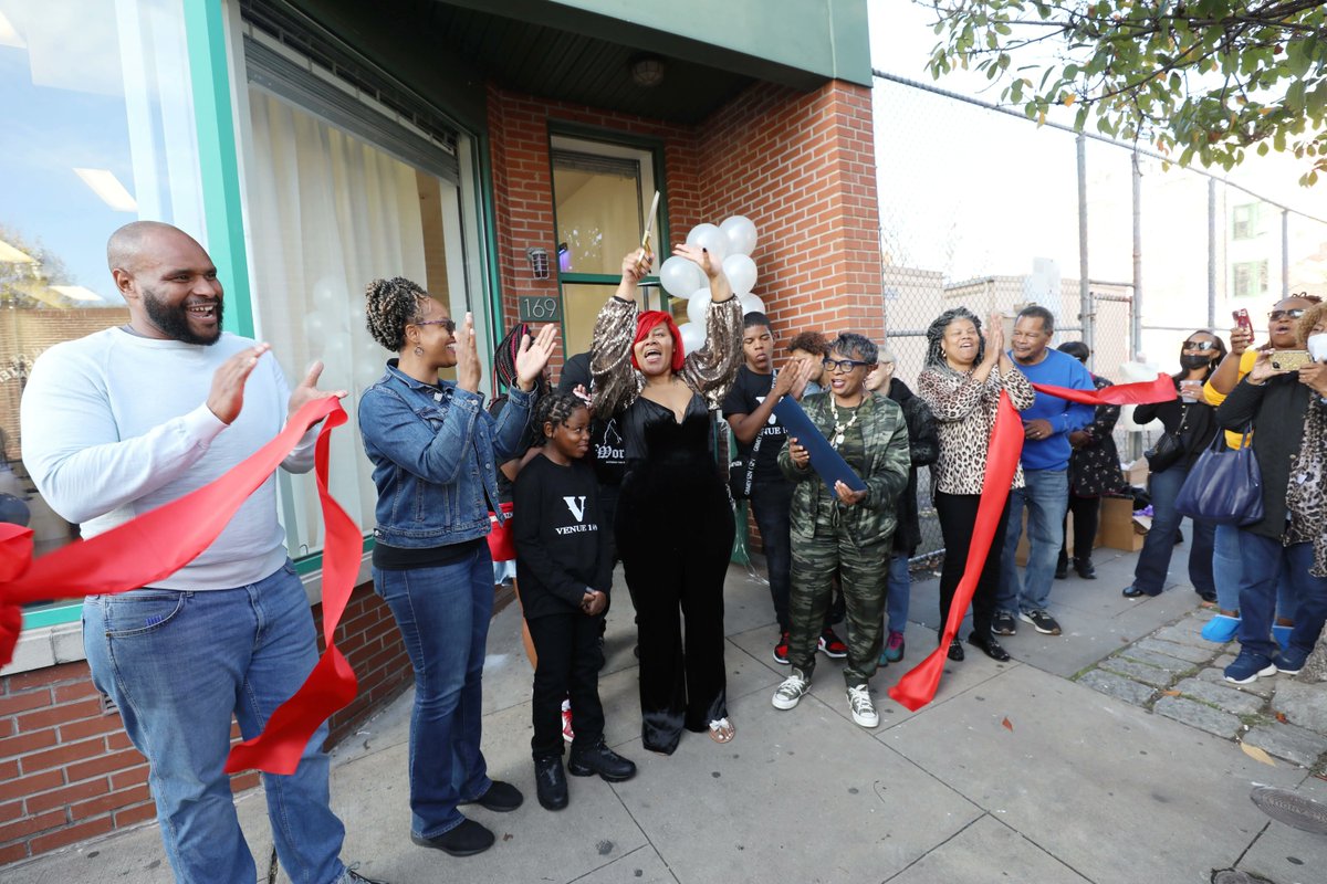 JerseyCity's tweet photo. Congratulations to the owners of Venue 169 who cut the ribbon on their new event space at 169 Monticello Ave. https://t.co/3yy28LEZMd