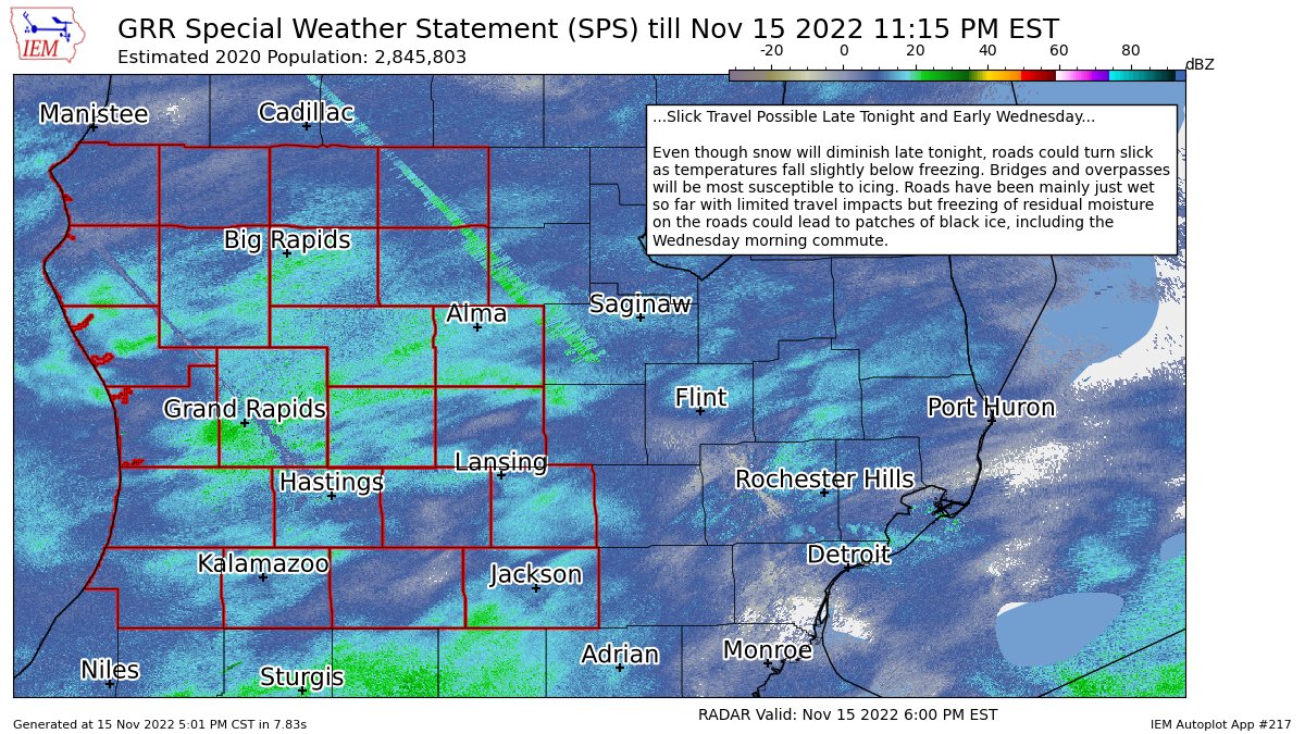 Southern Michigan Weather on Twitter "Slick Travel Possible Late