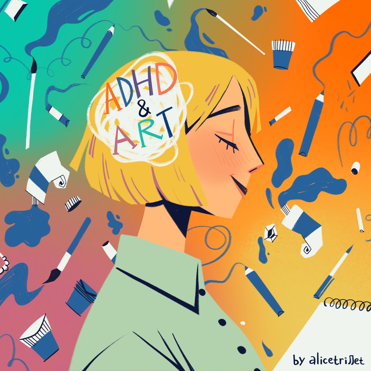Hi! This is a little thing I made to help artists with ADHD who may be struggling with burnout and are looking for some techniques to keep being motivated and reach progress in their work! 🧵1/6