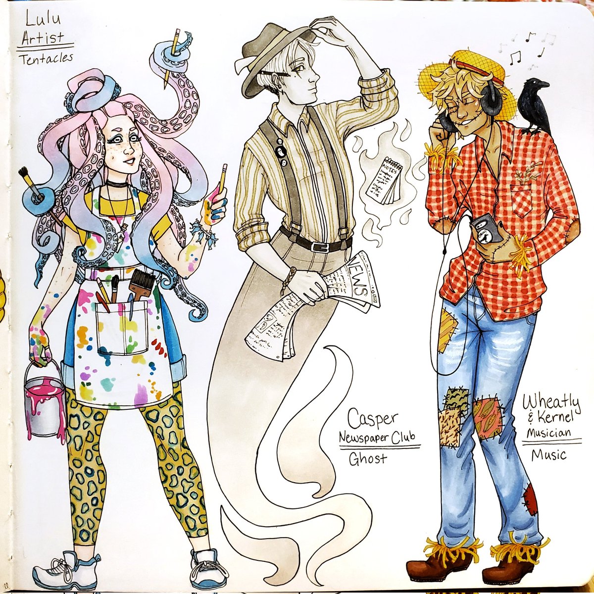 Sillyrabbittha1's tweet photo. #31monstergirls but I make them highschoolers from a monster high school https://t.co/FbPkj1PxN3