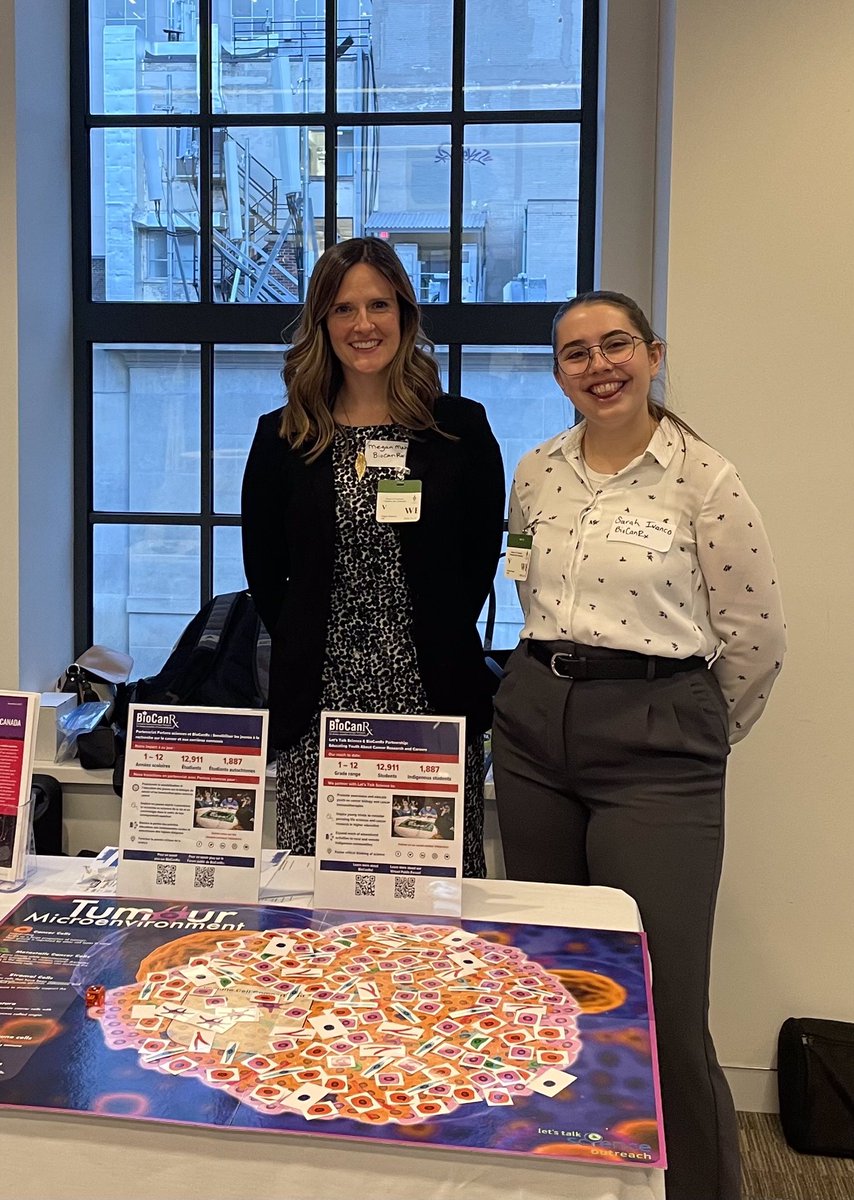 #BioCanRx’s Dir of Scientific Affairs, <a href="/megankmahoney/">Megan Mahoney</a> &amp; Manager of Training &amp; EDI, Sarah Ivanco, are showing how to play the Tumour Game as part of <a href="/LetsTalkScience/">Let's Talk Science</a> on the Hill - Building Trust in Science. The game is one of the #LetsTalkScience initiaves we’re proud to support!