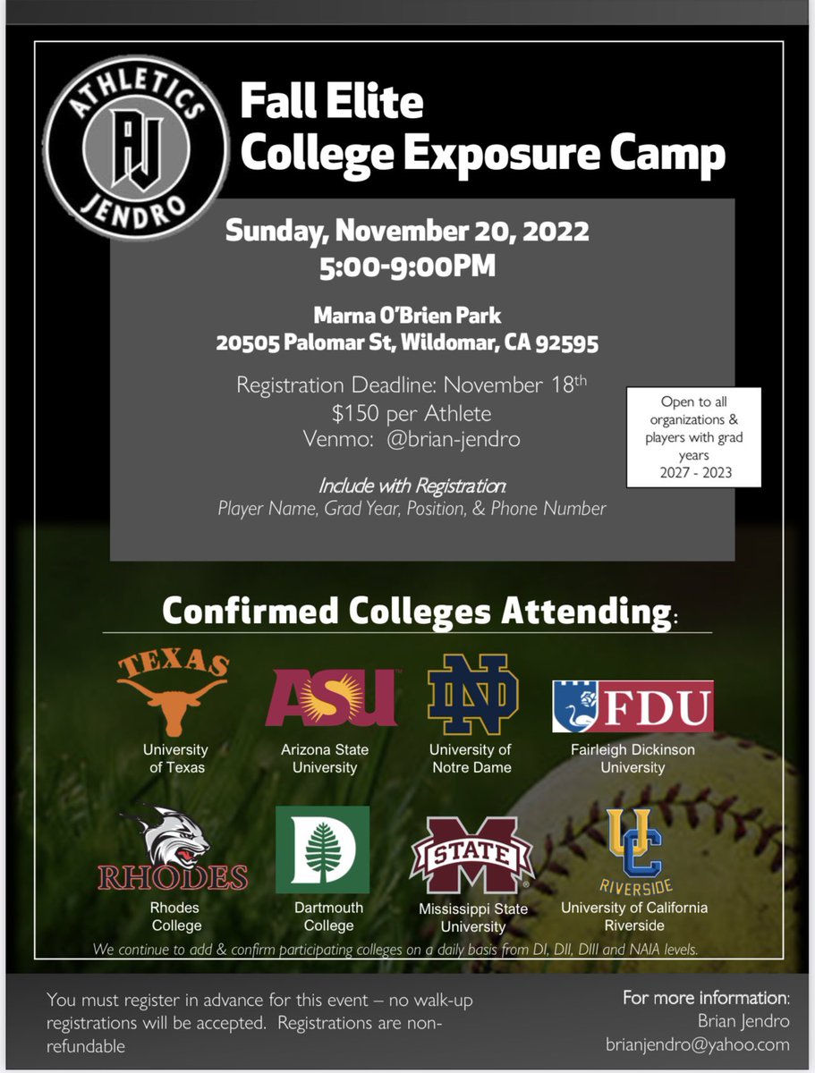 BrianJendro's tweet photo. Any coaches looking to work this amazing camp this weekend send me a message https://t.co/P9n9Qq71dE