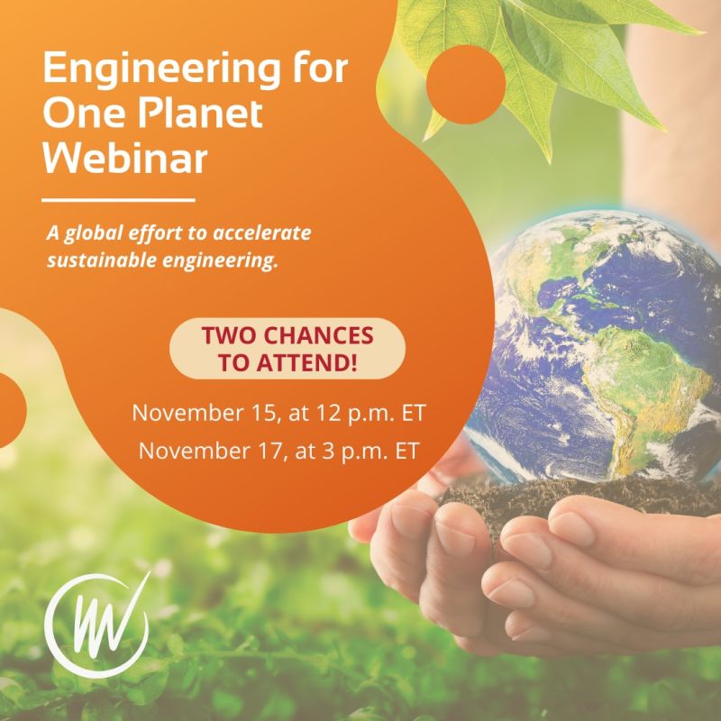 Missed the #EngineeringforOnePlanet webinar today? Register for the second free webinar on Nov. 17 at 3 pm ET to learn about EOP's mission to equip #engineers with the skills of environmental & social #sustainability.
lemelson.org/engineering-fo…