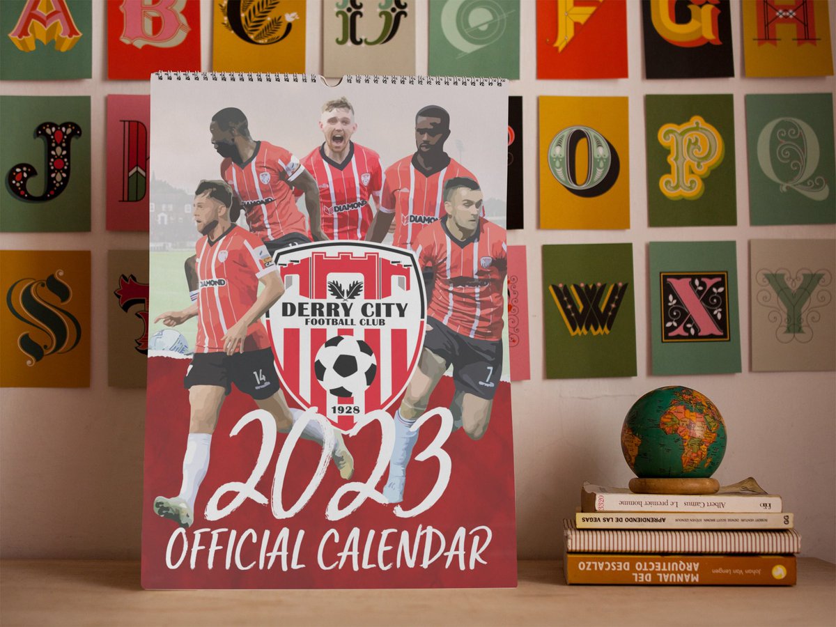 derry_nice's tweet image. Our official @derrycityfc 2023 calendar is selling quickly from our local outlets. The calendar features:
- On this day in DCFC history
- DCFC birthdays
- Images of the current squad