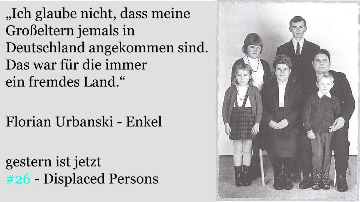 Die neue Folge ist da mit dem Thema: Displaced Persons. Florians polnische Großeltern landeten auf der Schwäbischen Alb. Ihre Geschichte hat seine geprägt. Historikerin @SGrandke von <a href="/GedenkstaetteNG/">Neuengamme</a> ordnet ein. Hört rein!
#Zwangsarbeit #weltkrieg #familie #Podcast #Polen