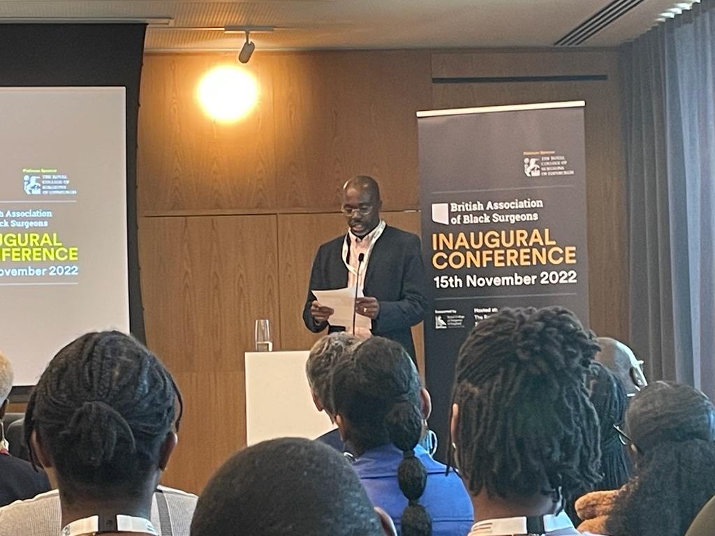 Chairing session at Inaugural conference of British Association of Black Surgeons (BABS)