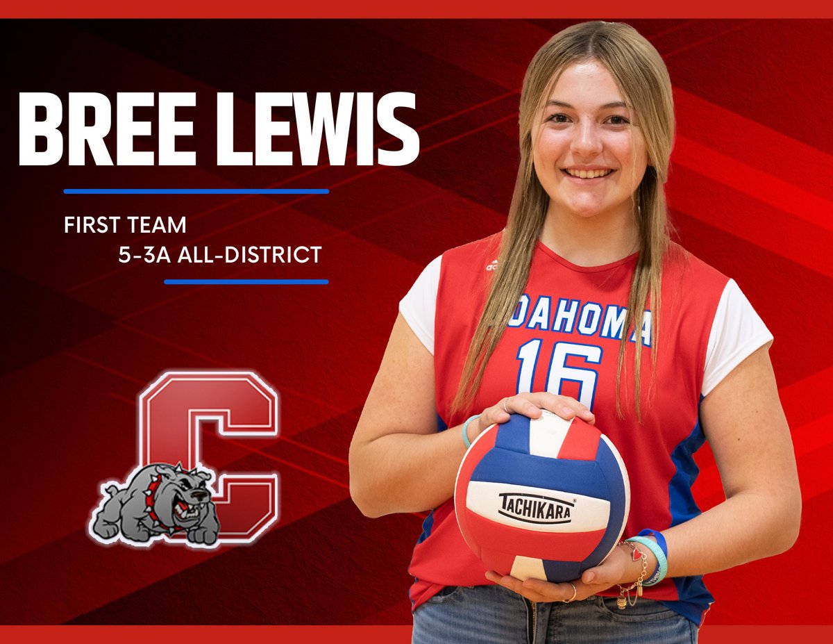 Congratulations Bree -- 🏐5-3A All-District First Team