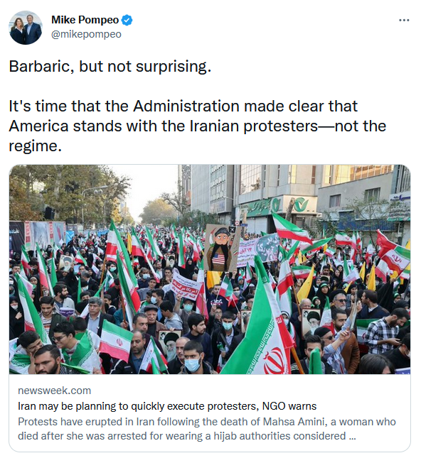 BTnewsroom's tweet photo. Among those who shared the fake story:

- Former Secretary of State Mike Pompeo,
- Canadian Prime Minister, Justin Trudeau
- President of the Eurasia Group, Ian Bremmer
- Top Iranian regime-change advocate, Masih Alinejad
- U.S. Senator, Mitt Romney https://t.co/ikKfcx1G7q