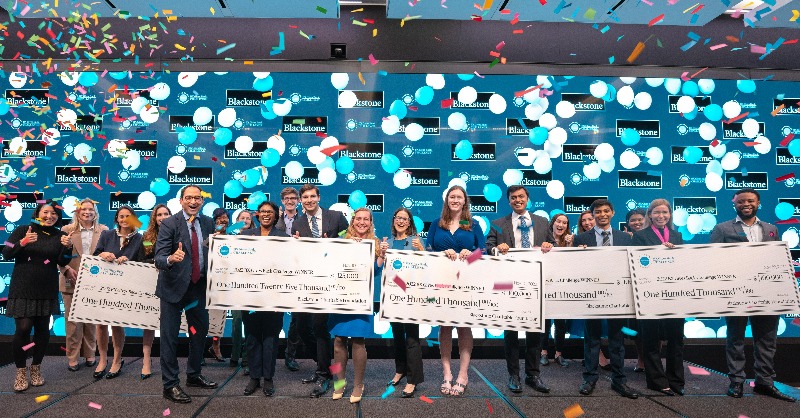 blackstone's tweet photo. Last month, our employees participated in the $BX Gives Back Challenge: a yearly competition among staff to award grant funding from the Blackstone Charitable Foundation to a nonprofit of their choice. More from @Bloomberg on the winners: https://t.co/D5JMAqZFu9