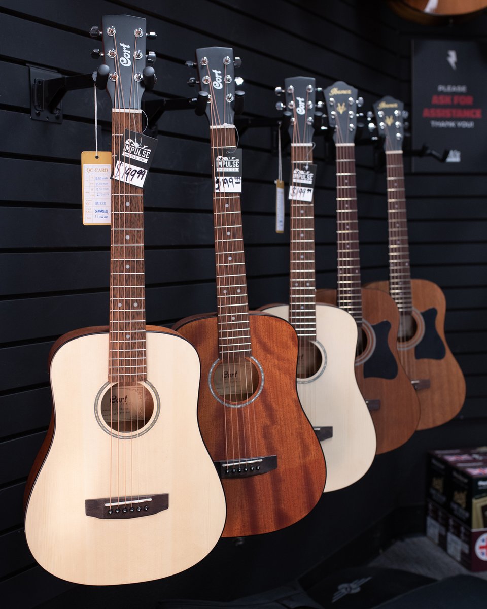 impulsemusicco's tweet photo. Your first acoustic guitar 🎶
It’s not all about breaking the bank! We have the nicest starter and travel size guitars from Cort and Ibanez for as low as $199.99 . Perfect for beginners that want a high quality instrument that will be reliable and well built! 
.
#cortguitars https://t.co/NTW1Hnozck