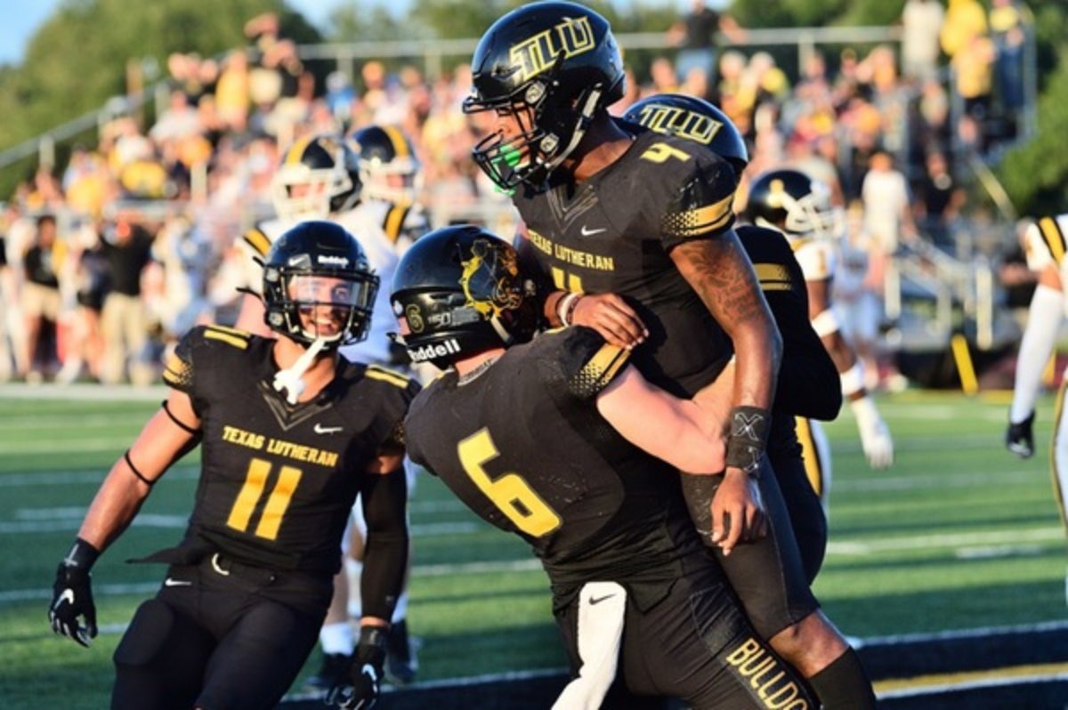Bryson Amrine (@bryson_amrine) on Twitter photo After a GREAT conversation with <a href="/CoachBeauGrech/">Beau Grech</a> I am blessed to have received an offer from <a href="/TLU_Football/">TLU Football</a> ⚫️🟡🐶 @DSFBTPD <a href="/MarteJr/">Marte Amrine Jr.</a> <a href="/delossae17/">Eric De Los Santos</a> <a href="/CoachGZimmerman/">Galen Zimmerman</a> <a href="/DerekDaniel03/">Derek Daniel</a> <a href="/CoachT_Marshall/">Trevor Marshall</a> <a href="/CoachStancik/">Coach Aaron Stancik</a> After a GREAT conversation with <a href="/CoachBeauGrech/">Beau Grech</a> I am blessed to have received an offer from <a href="/TLU_Football/">TLU Football</a> ⚫️🟡🐶 @DSFBTPD <a href="/MarteJr/">Marte Amrine Jr.</a> <a href="/delossae17/">Eric De Los Santos</a> <a href="/CoachGZimmerman/">Galen Zimmerman</a> <a href="/DerekDaniel03/">Derek Daniel</a> <a href="/CoachT_Marshall/">Trevor Marshall</a> <a href="/CoachStancik/">Coach Aaron Stancik</a>