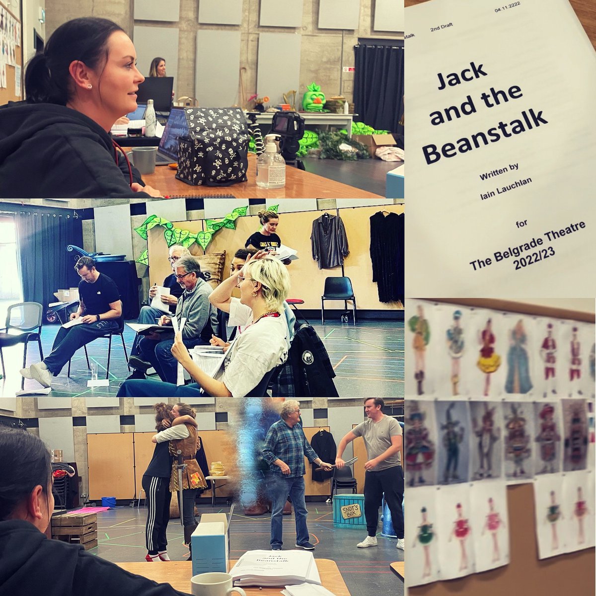 First 2 rehearsal weeks complete ✔️ Moving from rehearsal room to theatre for Tech &amp; Dress week tomorrow #pantotime #rehearsals #assistantdirector #assistantchoreographer <a href="/BelgradeTheatre/">Belgrade Theatre</a> 1 week till we open 🙌🏼🌱🫘🐮