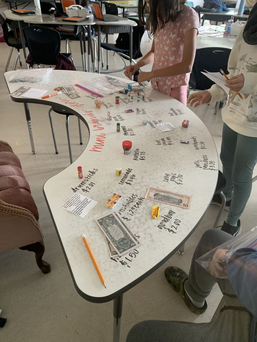 My kiddos loved the mini brands store! It’s such a fun way to practice adding/subtracting decimals and working with money.