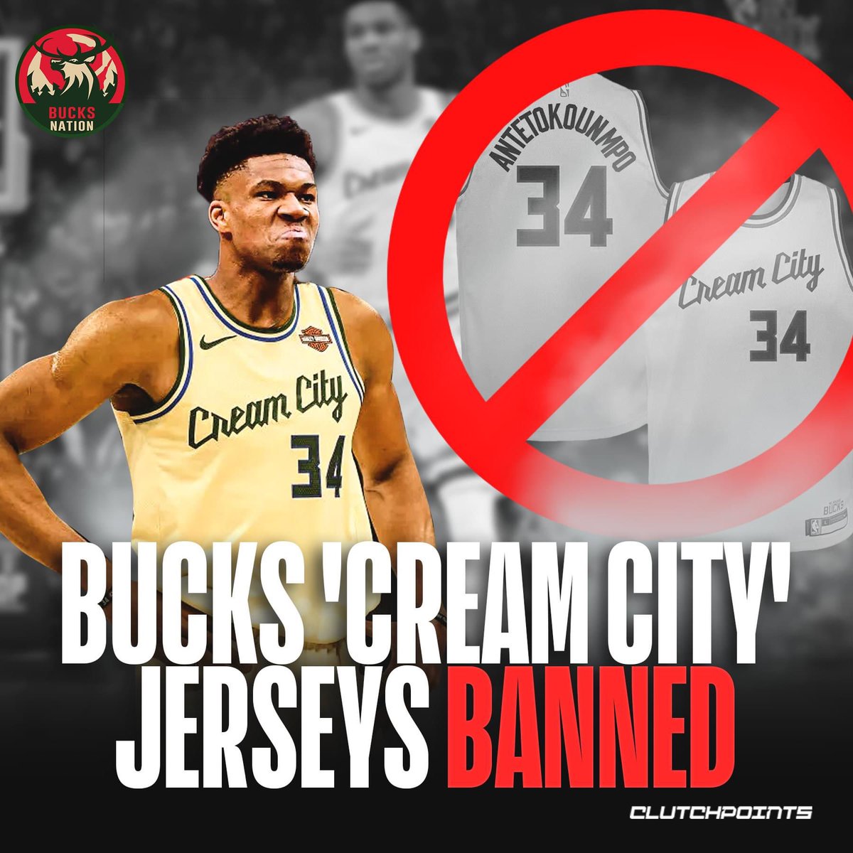 The NBA has banned all cream colored jerseys