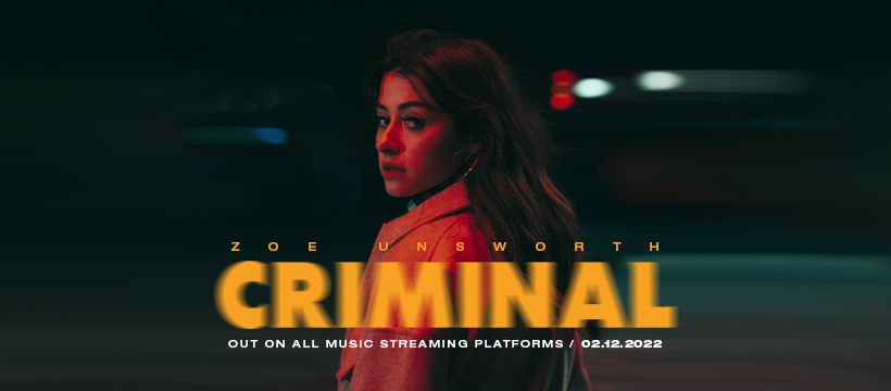 jackgre_n's tweet photo. Pre-save @ZoeUnsworth's new single 'Criminal' - available on all streaming platforms 02.12.2022 🚨

👉 https://t.co/BFYePZ7KK4 https://t.co/YWi9U8iJLw