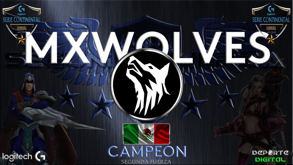 Queremos felicitar al Campeon de Segunda Fuerza de la Serie Continental de League of Legends patrocinada por <a href="/LogitechG/">Logitech G</a> 
<a href="/MXWolves_/">MX Wolves</a> se corona en una final muy cardiaca contra el equipo colombiano @osaka__gg, con un marcador de 3 a 2.