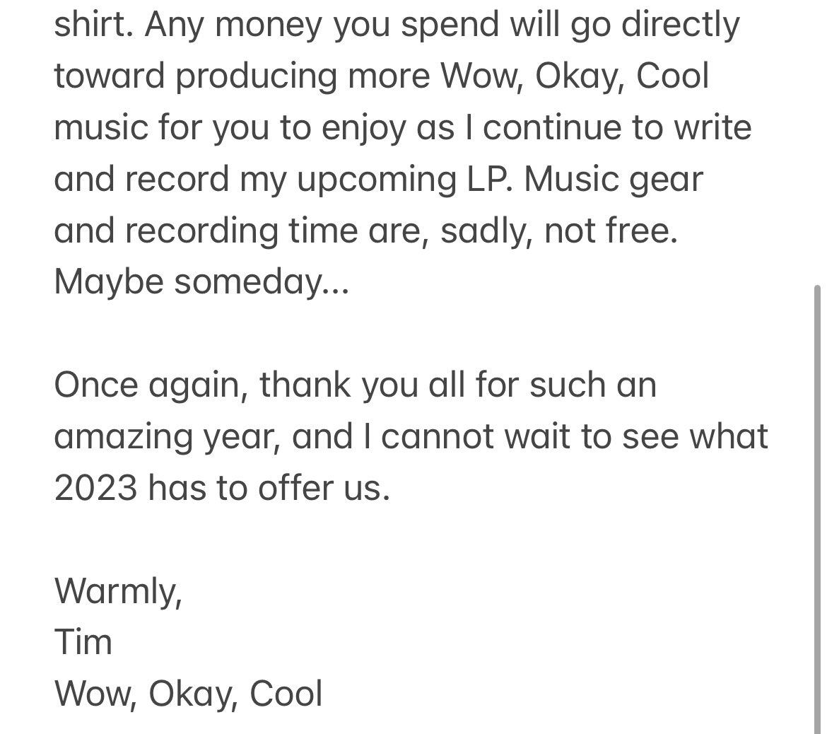 Wow, Okay, Cool (not the guy, the band) tweet media