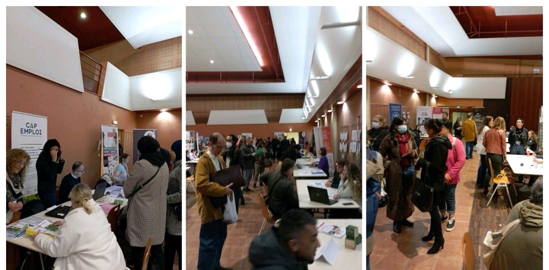 #SEEPH2022, forum Orléans ce jour ➡️satisfaction entreprises et candidats 👍rencontres riches 🙏   <a href="/Capemploi_/">Cap Emploi</a> @poleemploi_RCVL <a href="/patrick_boissy/">Patrick BOISSY</a> <a href="/christellevanc2/">VANCON Christelle</a> <a href="/ALecolloec/">Axelle Lecolloec</a> <a href="/afkir45009/">a.a</a>