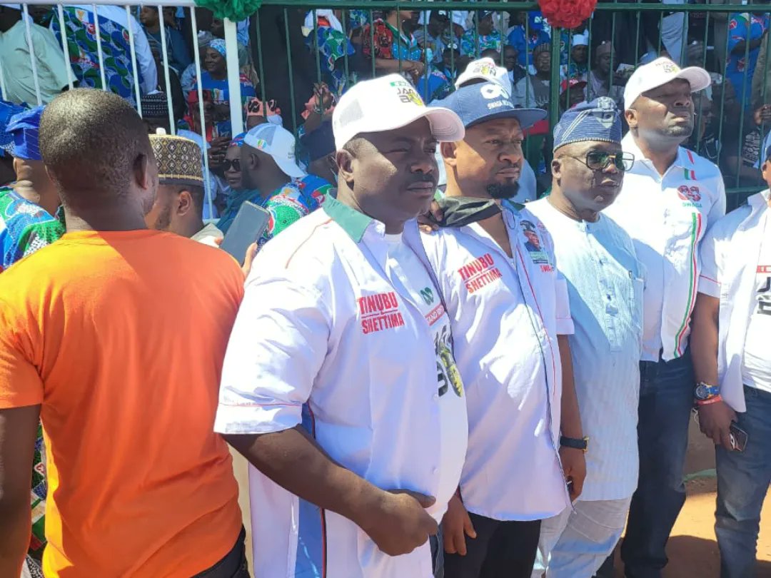 OpayemiDunni's tweet photo. I'm glad to have identified with the Asiwaju of our time earlier today in Jos alongside Agbaakin Olayinka Odufuwa and  Hon Oriyomi Onanuga (Ijaya) MHR At The Official Flag Off Asiwaju Bola Ahmed Tinubu @officialABAT Campaign In Jos, Plateau State Today 15th November, 2022. https://t.co/jip9lBO7Sy