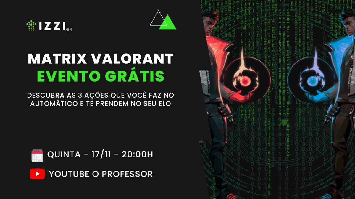 izzi_gaming's tweet photo. Nesta quinta 17/11 às 20:00 teremos uma live especial e gratuita para vocês!! RTs = 💚

Saiba mais (+) https://t.co/7aFWdIsZuD