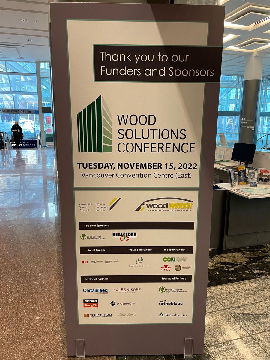 Thank you to our funders and sponsors of today's event - we couldn't do it without you! #oursponsors are the best! #WoodWorks #WSC