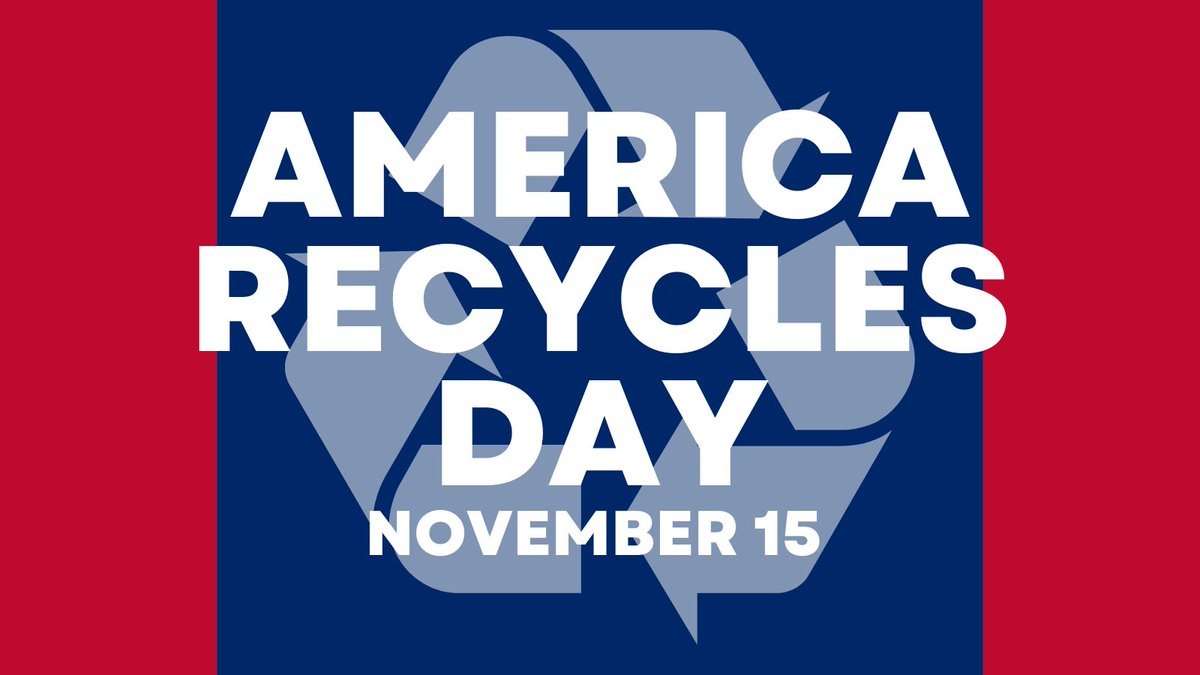 AU_Recycles's tweet photo. 🎉Today is #AmericaRecyclesDay 🇺🇸♻️, the nationally recognized day to celebrate recycling. Let’s spread the word about the benefits of recycling, be mindful of what we consume, &amp; take action to increase &amp; improve recycling. Together, we can create lasting change. #BeRecycled https://t.co/WfLPYY8Ujq