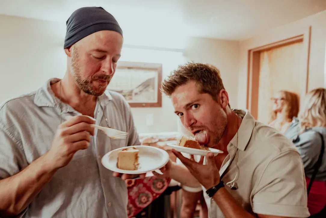 JordanFSmith's tweet photo. Just talked to my friend Ben Kaufman of the Yonder Mountain String Band (on left, with tongue in his mouth). They just found out they've been nominated for a Grammy. I can think of few more deserving than this hard-working, very entertaining band. @YonderMountain #GrammyAwards https://t.co/3ytsFEiudz