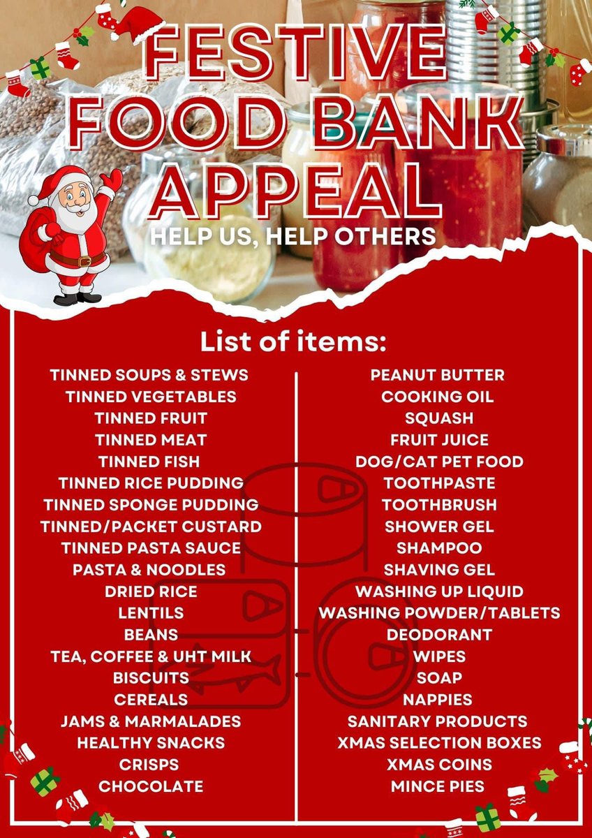 JustinDavies96's tweet photo. For our Festive Food Bank Appeal this year, we are teaming up with @Aneurinleisure and some fantastic local clubs. We all know that times are tough, maybe tougher than ever. So we'd be very grateful if this post was shared far and wide (1/2) https://t.co/8Y5gwJun65