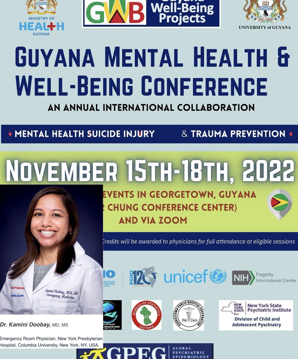 Among other incredible Guyanese and international speakers, I will be speaking about structural racism, the long history and colonial roots of the ongoing criminalization/dehumanization of both Indo and Afro-Guyanese, and police response to mental health crises. Join us!