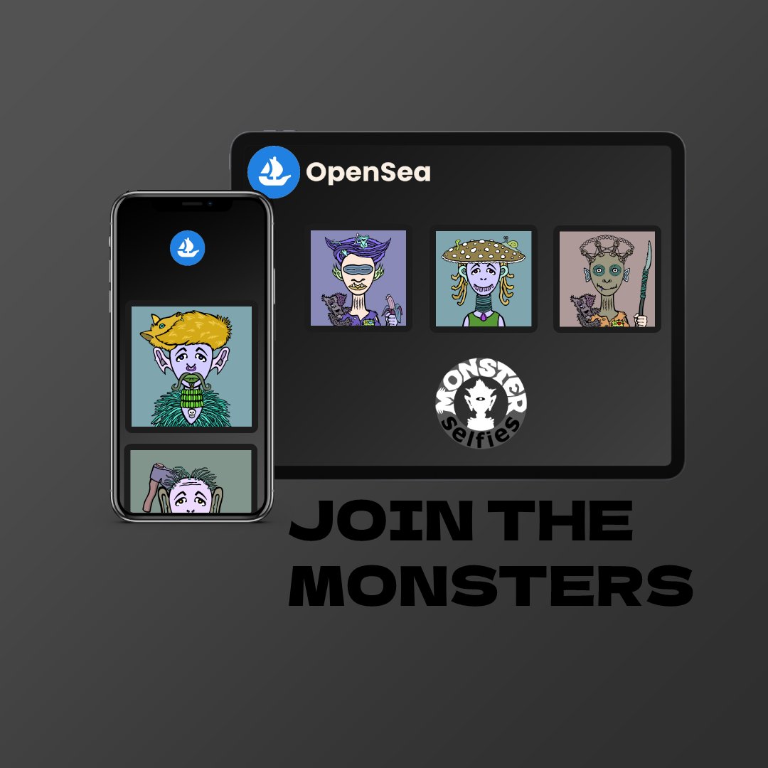 Join the Monster Club and get your own moster NFT soon

Our discord: discord.gg/VwyvSJAM9n
Follow us on instagram: instagram.com/monster_selfie…

#monster #nft #bitcoin #ethereum #opensea #newproject #project #fyp #love #happy #art #photooftheday #viral #trending #crypto